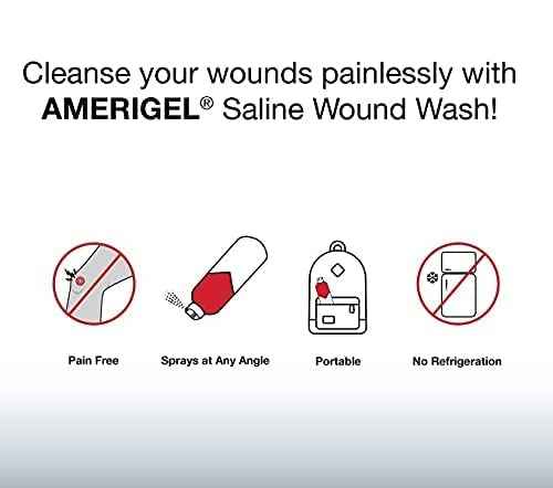 AMERIGEL Wound Care Bundle (3 oz. Hydrogel Wound Dressing, 7.1 fl oz. Saline Wound Wash) - Moisture-Rich Healing and Advanced Skin and Wound Care