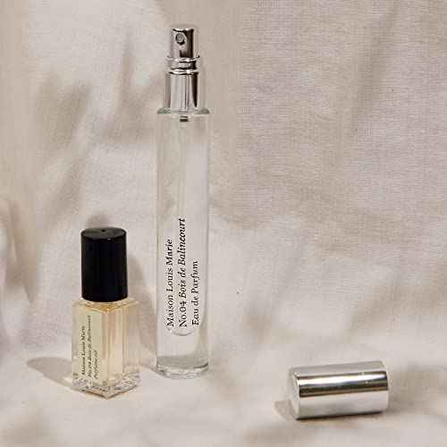 Maison Louis Marie - No.04 Bois De Balincourt 2-Piece Mini Travel Set | Luxury Clean Beauty + Non-Toxic Fragrance (3 mL roll-on oil; 10 mL spray)
