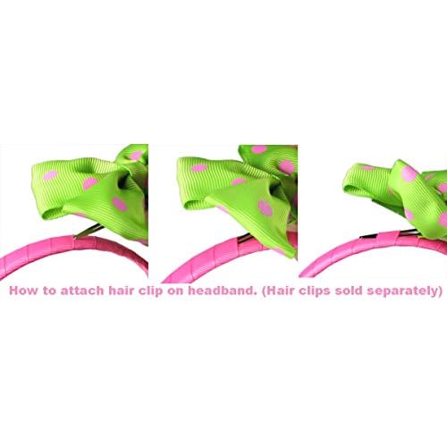 Q-YO Craft Plastic Headbands - No Teeth, DIY Hair Accessories (30pc 3/8" (12mm))