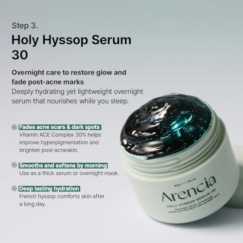 Arencia Glass Skin Renewal Set, 5-Step Korean Skincare Routine Bundle for Spotless Skin, Dark Spot Treatment, Hydrating