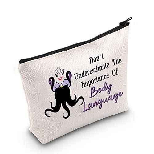 CMNIM Sea Villain Witch Cosmetic Bag Merrmaid Gift for Villain Witch Fans Don't Underestimate The Importance of Body Language