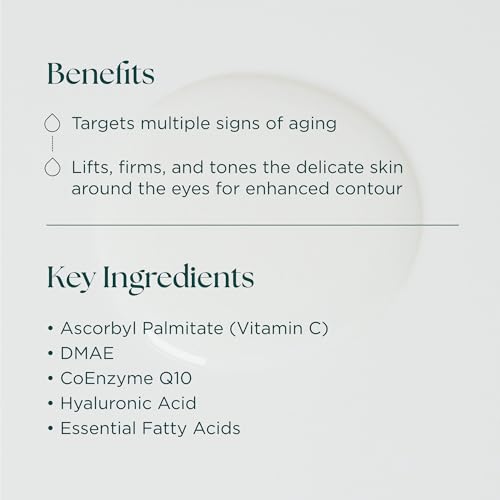 C-ESTA Eye Repair - Vitamin C Eye Cream with DMAE & Hyaluronic Acid - All Skin Types - Made in the USA - 0.5 oz