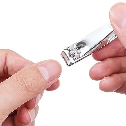 200 Pack Stainless Steel Nail Clippers Bulk, Bulk Nail Clippers with File for Homeless Individually Wrapped, for Homeless,Shelter, Air Bnb, Hotel (200 PCS)