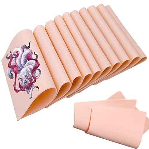 15Pcs Tattoo Fake Skin Blank Tattoo Skin Practice 7.4¡¿5.6in Double-Side Use Microblading Eyebrow for Beginners and Artist Supplies Kit