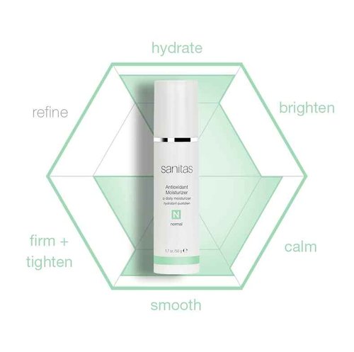 Sanitas Skincare Antioxidant Moisturizer, Highly Concentrated Moisturizer, 1.7 Ounce