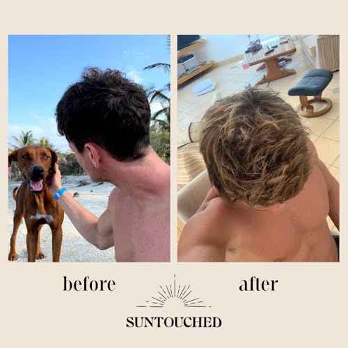 Suntouched Sun Hair Lightener for Dark Hair - Citrus & Chamomile Lightening Spray for Brunette Highlights - Vegan, Cruelty Free, Paraben Free, Ammonia Free, Bleach Free, 3.38 FL Oz Spray