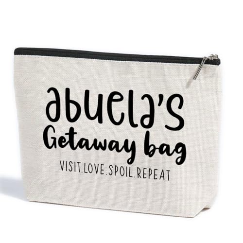 Grandma Gifts Abuela Gifts Makeup Bag Gifts for Grandma Travel Toiletry Bag Cosmetic Bag Mothers Day Christmas Retirement Grandmothers Day Gifts Grandma Birthday Gifts for Women Grandmother Grammy