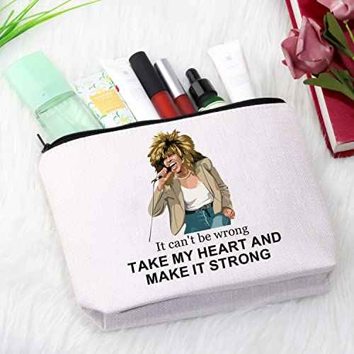 GJTIM Musical Gift Musical Song Lyrics Gift Musician Inspired Zipper Pouch Musical Theatre gift Musical Makeup Bag (Make It Strong Bag)