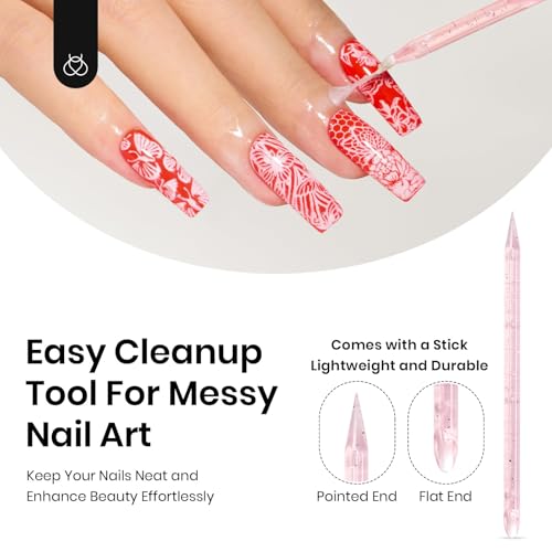 beetles Gel Polish Liquid Latex for Nails: 15ML Simple Peel off Cuticle Guard for Nail Polish Nail Art Liquid Latex Barrier Protector Manicure Cuticle Protectors with Stick Gifts for Women