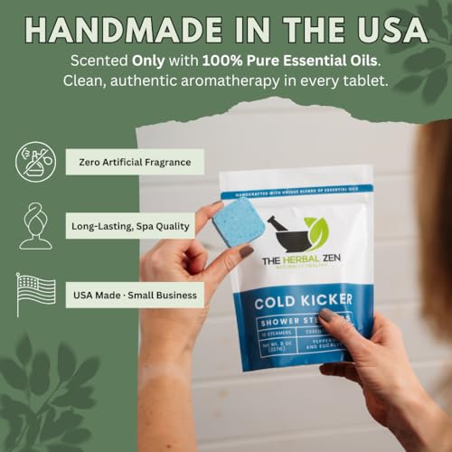 Aromatherapy Shower Steamer Gift Set - Christmas Gift - Adult Stocking Stuffer - USA Made - Shower Bomb Tablets Made with Soothing Natural Essential Oils - Relaxation Gift for Women and Men