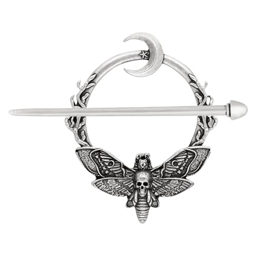 HAQUIL Crescent Moon Moth Hairpin Gothic Hairpin with Trendy Design