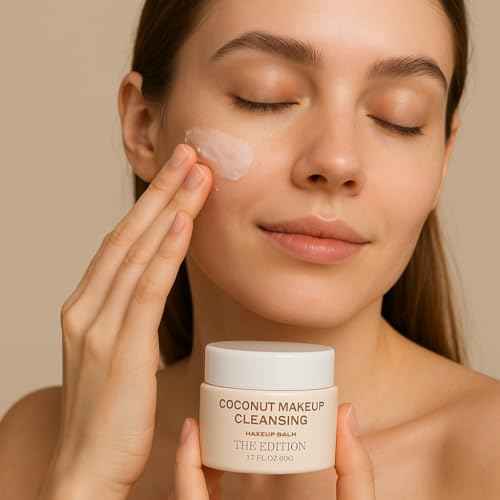 The Edition Coconut Balm Makeup Remover & Cleansing Balm ? Gentle Face & Eye Makeup Cleanser for Waterproof Makeup, Hydrating Skincare for All Skin Types, 50g