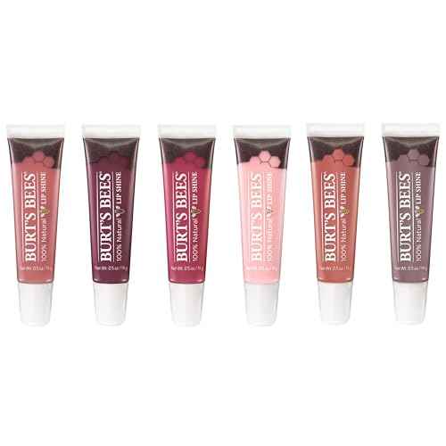 Burt's Bees Lip Care, Moisturizing Lip Shine for Women, 100% Natural, Blush, 0.5 Oz