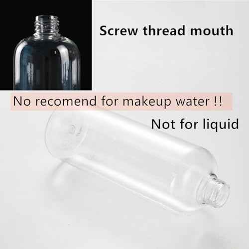 20 Pack 16oz Clear Plastic Empty Bottles, Squeezable Travel Containers with Disc Top Flip Caps, Refillable Shampoo Bottles for Lotions, Cream, Liquid Body Soap, Creams, BPA Free