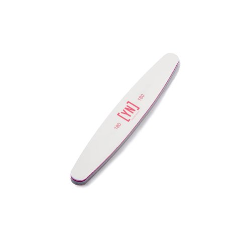 Young Nails Professional Nail File - 180/180 Grit Pink Combo Files, 25 Pack - Double Sided Ergonomic Emery Boards for Natural Acrylic Gel Nails, Perfect for Nail Techs or DIY Nails at Home
