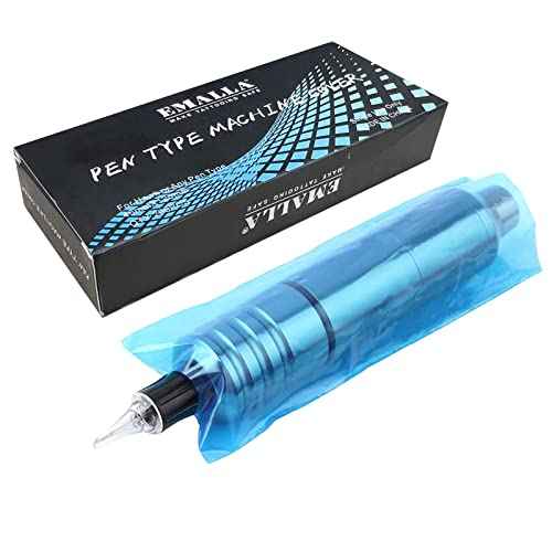 Sotica 200pcs Blue Tattoo Pen Covers, Disposable Plastic Sleeves for Standard Machine Pens