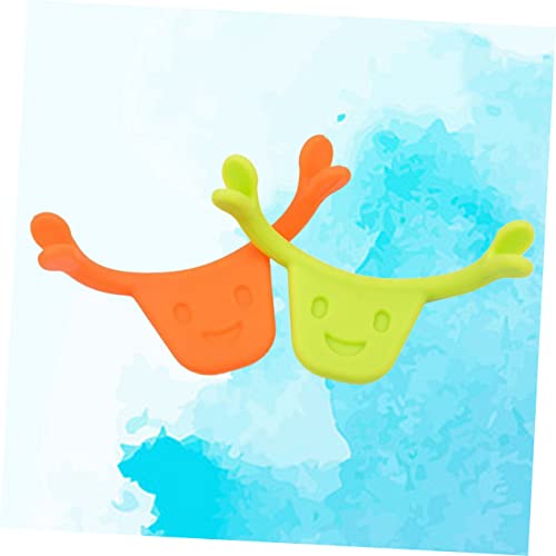 FRCOLOR 2pcs Smile Trainer Silicone Mouth Stretching Lifting Tool for Facial Muscles Edible Silicone Smile Brace for Daily Use