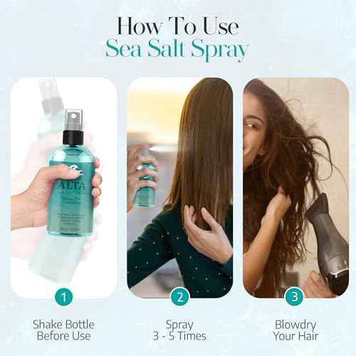 All Goods Alta 10oz Sea Salt Spray For Hair ? Beach Dry Ideal for Add Volume &Texture for Women & Men.