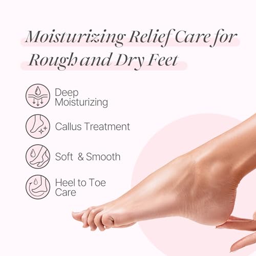 PETITFEE Rose Petal Satin Foot Mask (5pairs) - Intensive Nourishing Socks, Rose Scented Foot Repair Masks with Peptide, Collagen, Shea Butter, Urea for Silky Smooth Feet, Foot Treatment, Body Mask
