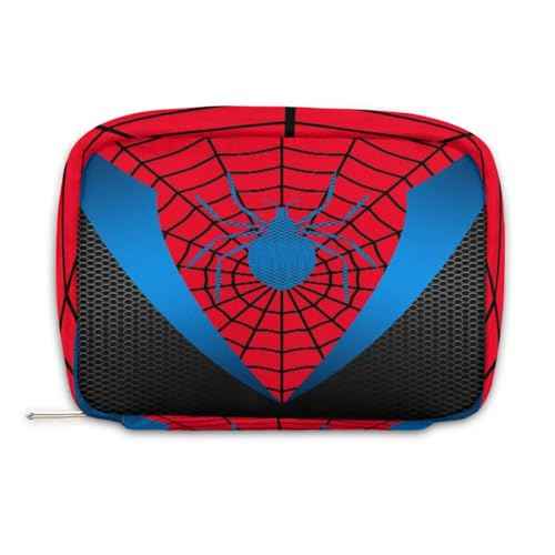 Kids Toiletry Bag for Boys, Cute Small Red Spider Web Wash Bag for Teens Waterproof Cosmetic Weekender Bag Toddler Traveling Toiletries