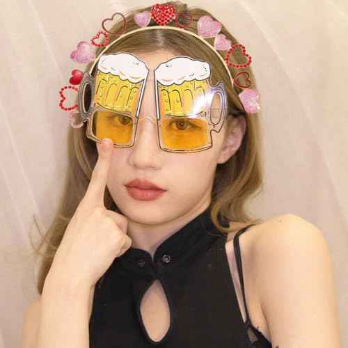 Valentines Headband for Women, Glitter Love Heart Headbands, Red Crystal Headband for Valentine¡¯s Day Hair Accessories Gifts