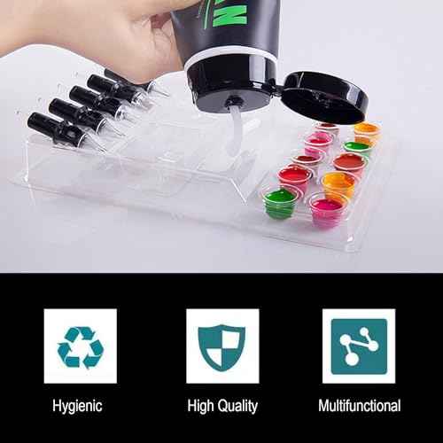 25PCS Disposable Tattoo Cartridge Needle Tray Plastic Tattoo Ink Cup Holder
