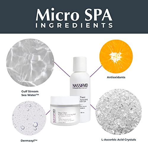 NassifMD Micro-Spa Vitamin C Skin Peel ? AHA BHA Exfoliant with Salicylic Acid