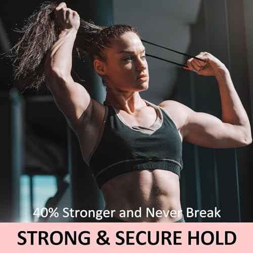 Hair Ties No Damage - Strong Stretchy No Breakage SnagFree Hair Bands | Soft Nylon Thick Ponytail Holders Hair Elastics for Everyday Hairstyles | Ideal Gifts for Women Teens Girs 20pcs