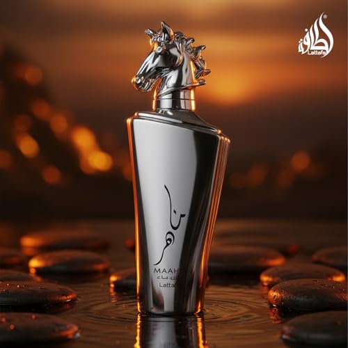 Lattafa Maahir Legacy - Aromatic Spicy, Citrus, Amber Wood - Eau de Parfum Long-Lasting Fragrance for Men, 3.40 Ounce / 100 ml