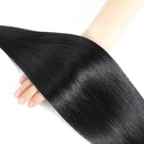 Straight Bundles Human Hair 22 24 26 Inch 3 Bundles 100% Unprocessed Brazilian Virgin Human Hair Straight Weave Bundles Natural Color