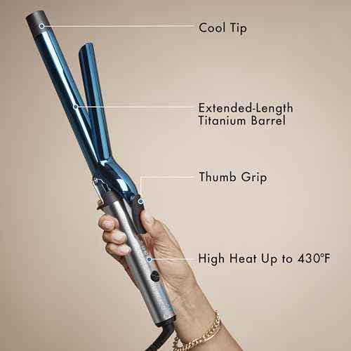 Nano Titanium Professional Curling Iron with Extended Barrel Perfect for Longer Hair