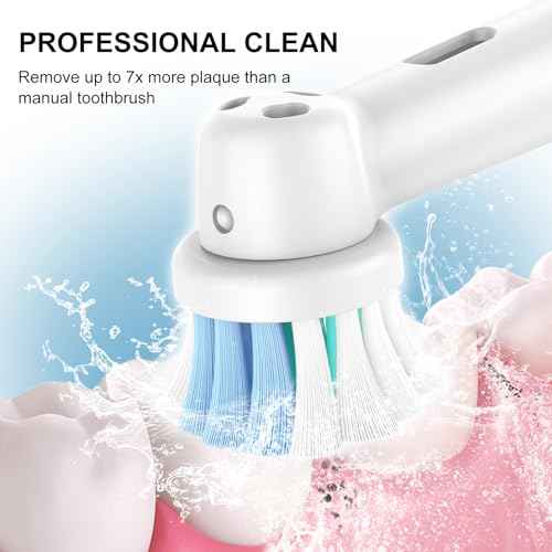 SetSail Toothbrush Heads for Oral B, 8 Pack Professional Electric Toothbrush Replacement Heads Medium Soft Dupont Bristles Replacement Toothbrush Heads Precision Clean Brush Heads Refills