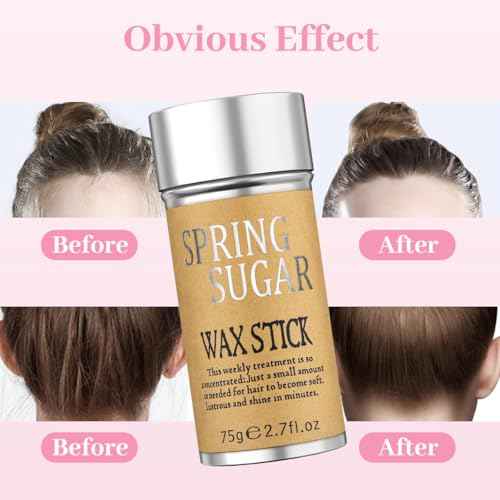 4 Packs Set Hair Wax Stick Slick Back Hair Edge Brush Pink Comb Wax Stick for Hair Flyaways, Styling Products Essentials Stuff for Women, Kids and Clean Girl