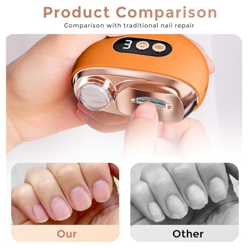 Electric Nail Clippers, 3 in 1 Rechargeable Electric Polishing Automatic Nail Clipper Trimmer with LED Light, Debris Storage, Fingernail Toenail Trimmer