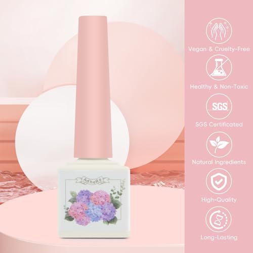 ADHERE Hard Candy Series - Cat Eye Gel Nail Polish Kit ? Magnetic Cat Eye Nail Polish Gel para u?as Glitter Shining Nail Gel Polish Soak Off UV Magnetic Gel Nail Varnish, Brown