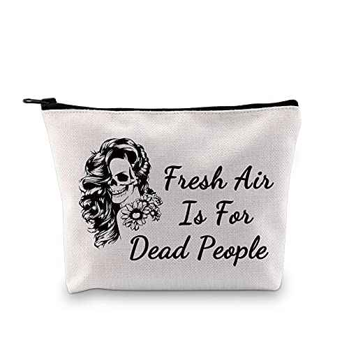 Murder Podcast Fan Gift Crime Gifts Fresh Air Is For Dead People Cosmetic Bag Morbid Podcast Travel Make Up Pouch