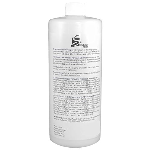 Super Star Cream Peroxide Developer, 4 Ounce