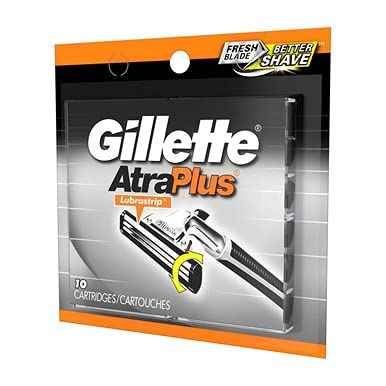 Gillette Atra Plus Cartridges, 10 CT (Pack of 3)