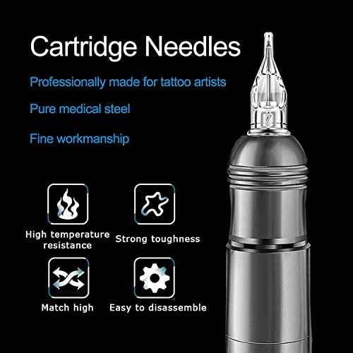 Tattoo Cartridge Needles - Beoncall 40Pcs Disposable Tattoo Cartridge Needles Round Liner Magnum Assorted 1203RL 1205RL 1207M1 1209M1 for Tattoo Machine Gun Tattoo Supply¡¦