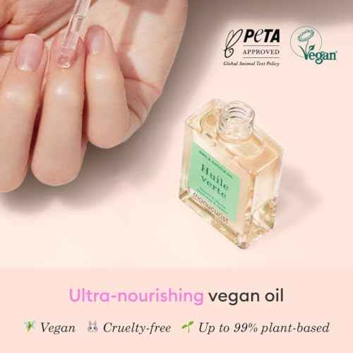 Manucurist Green Oil Nail Care - Nail & Cuticle Oil for Nails - Nourishes and Regenerates Nails and Cuticles - Promotes Growth - Blend of 6 Oils - 99% Bio-Sourced - Nail Care - 0.5 fl oz Bottle