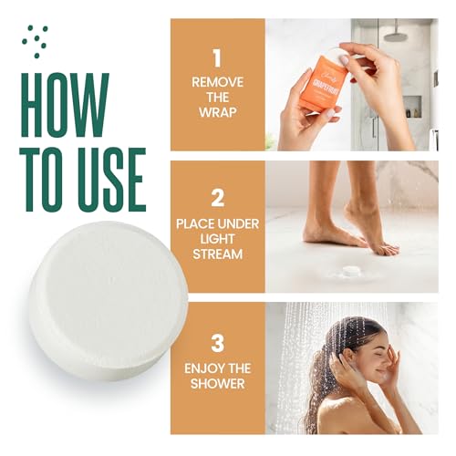 Cleverfy Citrus Shower Steamers Aromatherapy ? Stocking Stuffers for Teen Girls, Women and Wife ? Christmas Gifts for Teens and Women ? White Elephant Gifts for Adults ? 18 Tablets