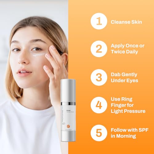 Photozyme iQuad Total Eye Therapy with DNA Repair Enzymes | Anti Aging Eye Cream | Use to Reduce Bags, Dark Circles, Puffiness | Firms and Tightens the Delicate Skin Surrounding the Eye | 0.5 Fl Oz