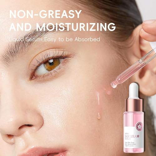 9PCS Japan Sakura Skin Care Set, Sakura Skin Care For Teens 10-12, Skincare For Girls 10-12, Teen Skin Care Kits For Girls Ages 11-14 With Toner,Cleanser,Eye Serum,Face Serum,Face Cream