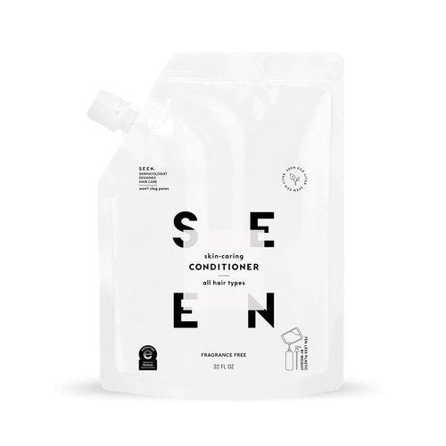 SEEN Conditioner Eco-Refill, Fragrance Free - Non-Comedogenic & Hair Conditioner- Dermatologist-Developed - Safe for Sensitive & Acne Prone Skin