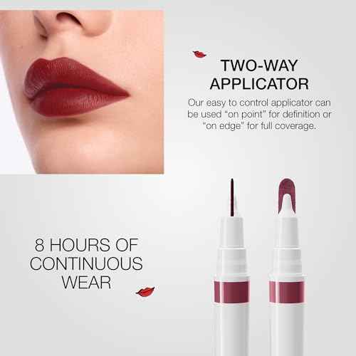 stila Calligraphy Lip Stain Long-Lasting Tint, Moisturizing, Transfer-Proof, Lightweight, Sheer Buildable Color, Fades to a Natural Wash of Colors