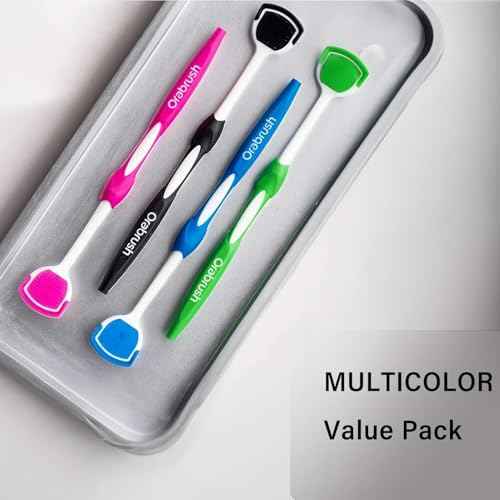 Dentek Orabrush Tongue Cleaner (Colors May Vary) Pack of 2