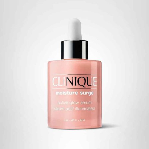 Clinique Moisture Surge Active Glow Serum with Lactic Acid, Hyaluronic Acid + Vitamin C | Hydrating, Lightweight + Oil Free, 1.7 fl. oz.