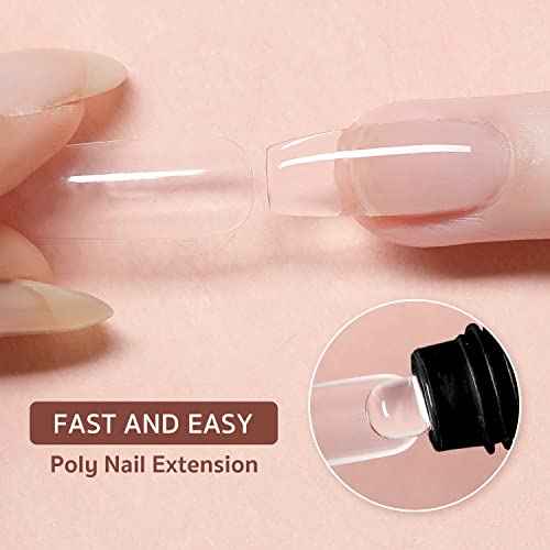 GAOY Poly Gel, 60g Nail Extension Gel, Clear Builder Enhancement for Beginner & Professional Nail Art Salon DIY at Home