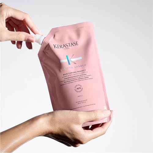 kerastase Chroma Absolute Chroma Respect Shampoo Refill Pouch For Sensitized or Damaged Color-Treated Hair - Protects and Hydrates Fine To Medium Hair with Glycerin and Hyaluronic Acid