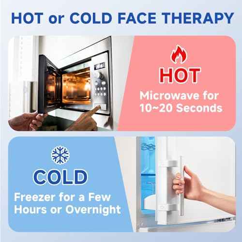 Colding Ice Face Mask and Cooling Eye Mask for Puffy Eyes & Migraine Relief, Gel Eye Mask, Cool Face Masks for Dark Circles, Eye Surgery, Sleeping, Pressure, Headaches, Skin Care